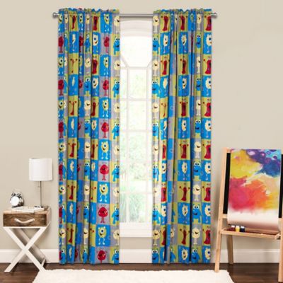 Monster Friends 84 Inch Window Curtain, Curtains 64 Inches Long