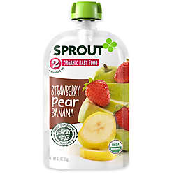 Sprout® 3.5 oz. Stage 2 Strawberry Pear Banana Organic Baby Food