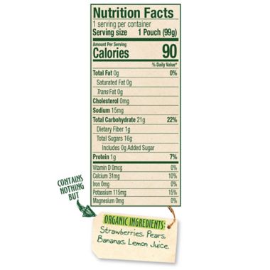 Sprout&reg; 3.5 oz. Stage 2 Strawberry Pear Banana Organic Baby Food. View a larger version of this product image.