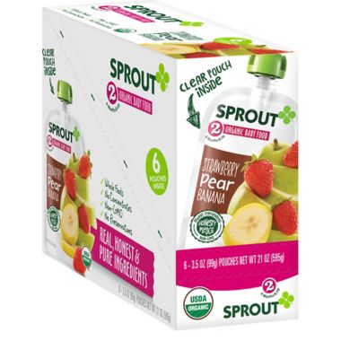 Sprout&reg; 3.5 oz. Stage 2 Strawberry Pear Banana Organic Baby Food. View a larger version of this product image.