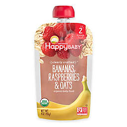 Happy Baby™ Clearly Crafted Stage 2 Organic 4 oz. Bananas, Raspberries, and Oats