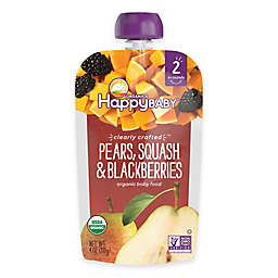 Happy Baby™ Clearly Crafted Stage 2 Organic 4 oz. Pears, Squash, and Blackberries