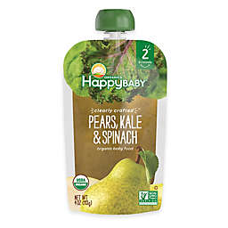 Happy Baby™ Clearly Crafted Stage 2 Organic 4 oz. Pears, Kale, and Spinach