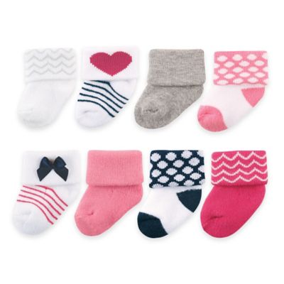 8 pairs of baby socks