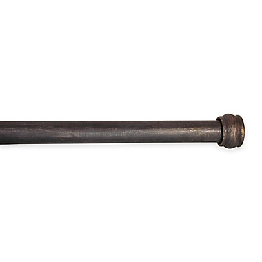 Classic Home Emma 4-Foot Wood Curtain Rod Kit in Antique Bronze. View a larger version of this product image.
