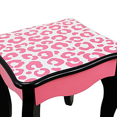 Fantasy Fields by Teamson Kids Fashion Leopard Gisele Toy Vanity Set. View a larger version of this product image.