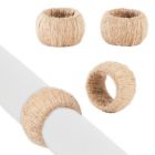 Alternate image 0 for Saro Lifestyle Jute Napkin Rings in Natural (Set of 4)