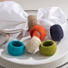 Alternate image 3 for Saro Lifestyle Jute Napkin Rings in Natural (Set of 4)