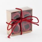 Alternate image 4 for Saro Lifestyle Braided Jute Napkin Rings in Red (Set of 4)