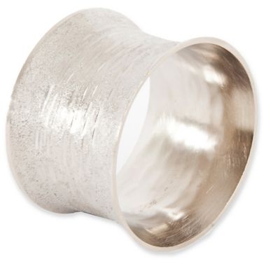 Saro Lifestyle Classic Design Napkin Rings in Silver (Set of 4). View a larger version of this product image.