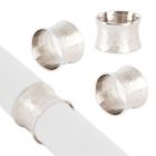 Alternate image 0 for Saro Lifestyle Classic Design Napkin Rings in Silver (Set of 4)