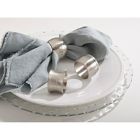 Alternate image 3 for Saro Lifestyle Classic Design Napkin Rings in Silver (Set of 4)