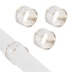 Alternate image 0 for Saro Lifestyle Sparkling Napkin Rings in Silver (Set of 4)