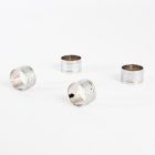 Alternate image 1 for Saro Lifestyle Sparkling Napkin Rings in Silver (Set of 4)