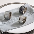 Alternate image 3 for Saro Lifestyle Sparkling Napkin Rings in Silver (Set of 4)