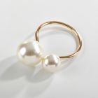 Alternate image 2 for Saro Lifestyle Pearl Napkin Rings (Set of 4)