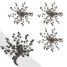 Alternate image 0 for Saro Lifestyle Beaded Wire Napkin Rings in Silver (Set of 4)