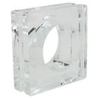 Alternate image 6 for Saro Lifestyle Cielo Crystal Napkin Rings in Clear (Set of 4)