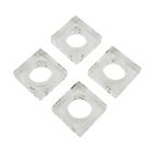 Alternate image 1 for Saro Lifestyle Cielo Crystal Napkin Rings in Clear (Set of 4)
