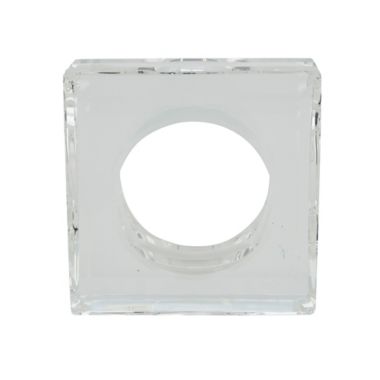 Saro Lifestyle Cielo Crystal Napkin Rings in Clear (Set of 4). View a larger version of this product image.
