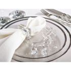 Alternate image 3 for Saro Lifestyle Cielo Crystal Napkin Rings in Clear (Set of 4)