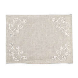 Saro Lifestyle Augustine Swirl Placemats in Natural (Set of 4)