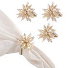 Alternate image 0 for Saro Lifestyle Pearl Flower Napkin Rings in Ivory (Set of 4)