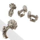 Alternate image 0 for Saro Lifestyle Turkey Napkin Rings in Silver (Set of 4)