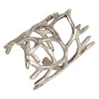 Alternate image 2 for Saro Lifestyle Wrapped Antler Napkin Ring in Silver (Set of 4)