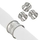 Alternate image 0 for Saro Lifestyle Dotted Napkin Rings in Silver (Set of 4)
