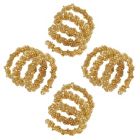Alternate image 1 for Saro Lifestyle Spiral Napkin Rings (Set of 4)