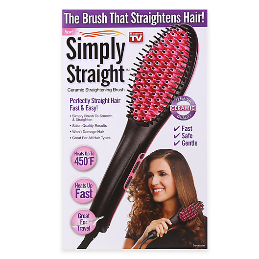 Alternate image 1 for Simply Straight™ Ceramic Straightening Brush