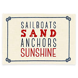 Sailboats and Sand Placemat