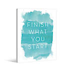 Alternate image 1 for Finish What You Start Canvas Wall Art