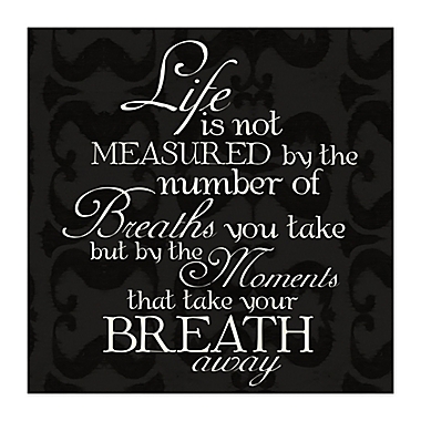 Measured Life 16-Inch x 16-Inch Canvas Wall Art. View a larger version of this product image.