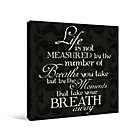 Alternate image 1 for Measured Life 16-Inch x 16-Inch Canvas Wall Art