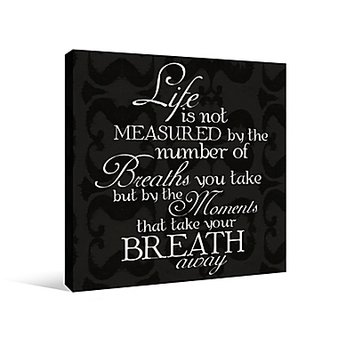 Measured Life 16-Inch x 16-Inch Canvas Wall Art. View a larger version of this product image.