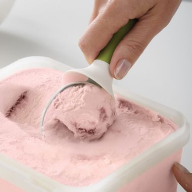 Joseph Joseph&reg; Zinc Alloy Dimpled Ice Cream Scoop in Green. View a larger version of this product image.