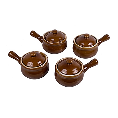 French Onion Soup Crocks with Lids (Set of 4). View a larger version of this product image.