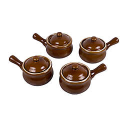 French Onion Soup Crocks with Lids (Set of 4)