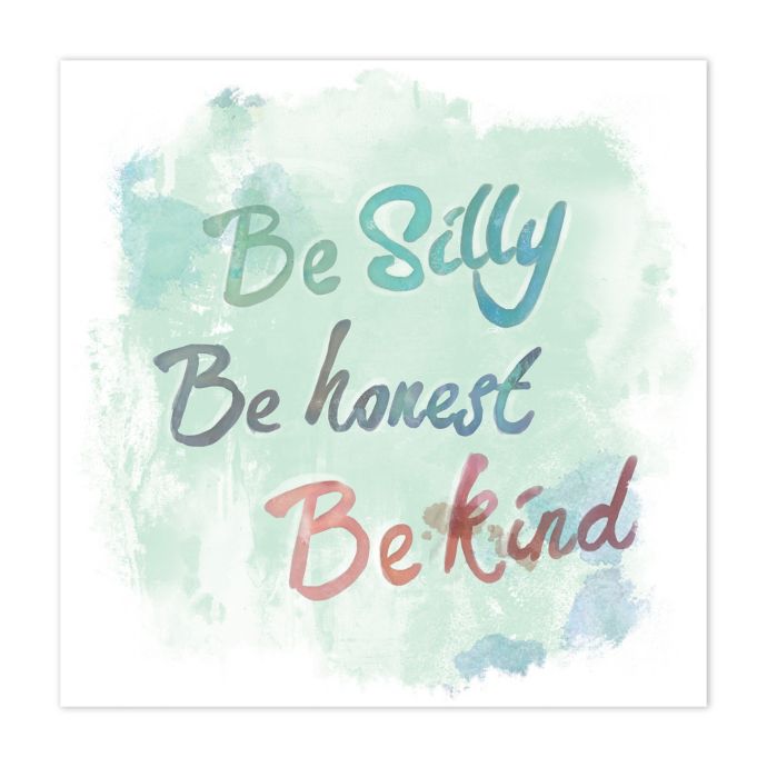 Let S Be Silly 16 Inch X 16 Inch Canvas Wall Art Bed Bath Beyond