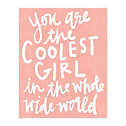 The Coolest Girl Canvas Wall Art