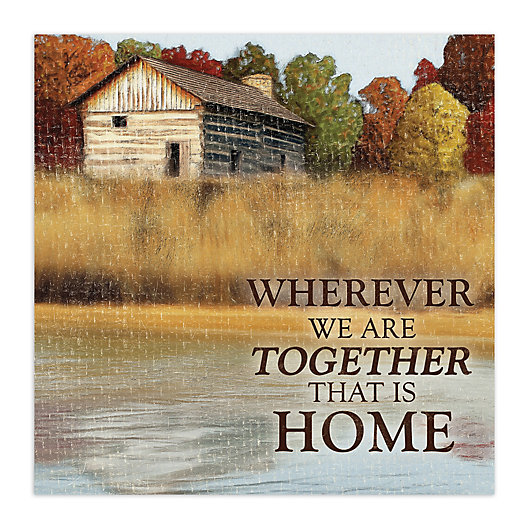 Wherever together that is home Photo Canvas