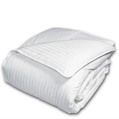 Seasons Collection® HomeGrown Cotton Light Warmth Down Comforter with Damask Stripe
