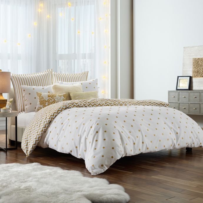 white and gold comforter walmart