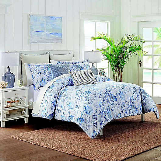 Sea Drift 3 Piece Comforter Set, Coastal Style King Size Bed