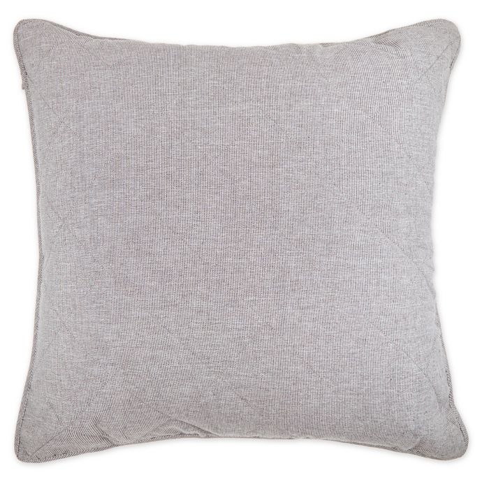 Wamsutta® Kenton European Pillow Sham in Grey Bed Bath and Beyond Canada