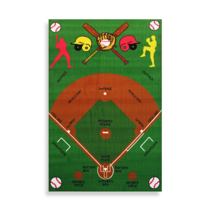 Fun Rugs™ Baseball Field 3Foot 3Inch x 4Foot 10Inch Accent Rug