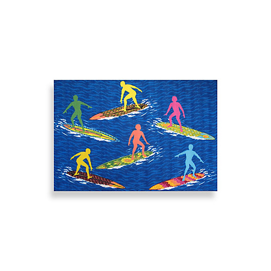 Alternate image 1 for Fun Rugs™ 3-Foot 3-Inch x 4-Foot 10-Inch Surfs \