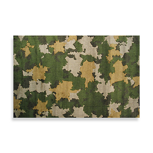 Alternate image 1 for Fun Rugs™ 3-Foot 3-Inch x 4-Foot 10-Inch Camouflage Area Rug